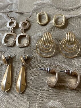 Gold-Tone Women's Earring Collection - Mixed Styles